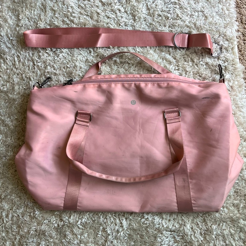 Lululemon Pink Duffle Bag